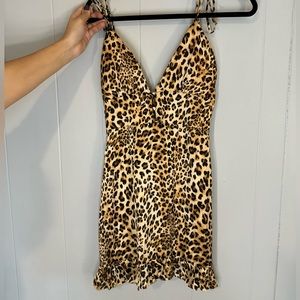 Fashion nova, cheetah print mini dress, animal print dress - BRAND NEW - SMALL